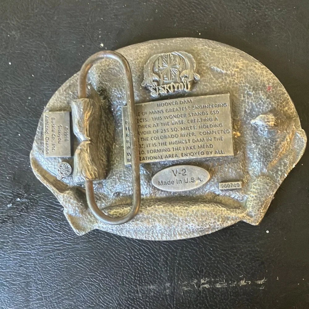 Hoover dam belt buckle